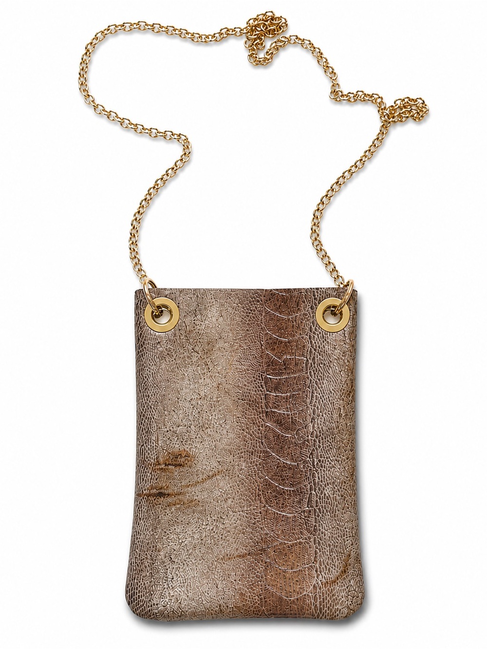 NWOT. Leather crossbody cellphone bag.